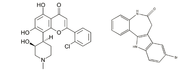 Abbildung 11: Zwei bekannte Kinase-Inhibitoren mit unterschiedlicher Struktur