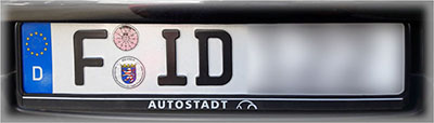 Abb. Nummernschild FID