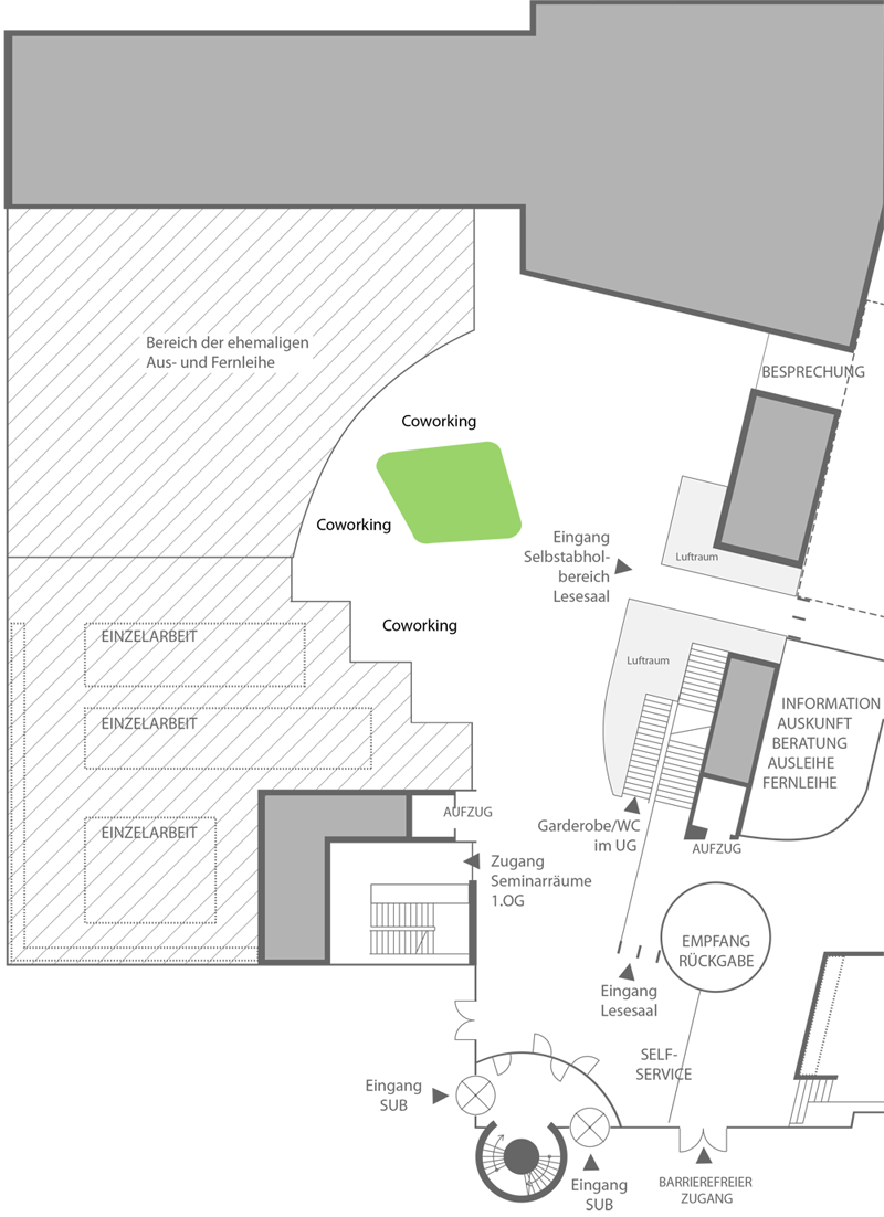 Abb. 3: Dritte Konzeptphase: „Bubble“-Prototyp im Foyer