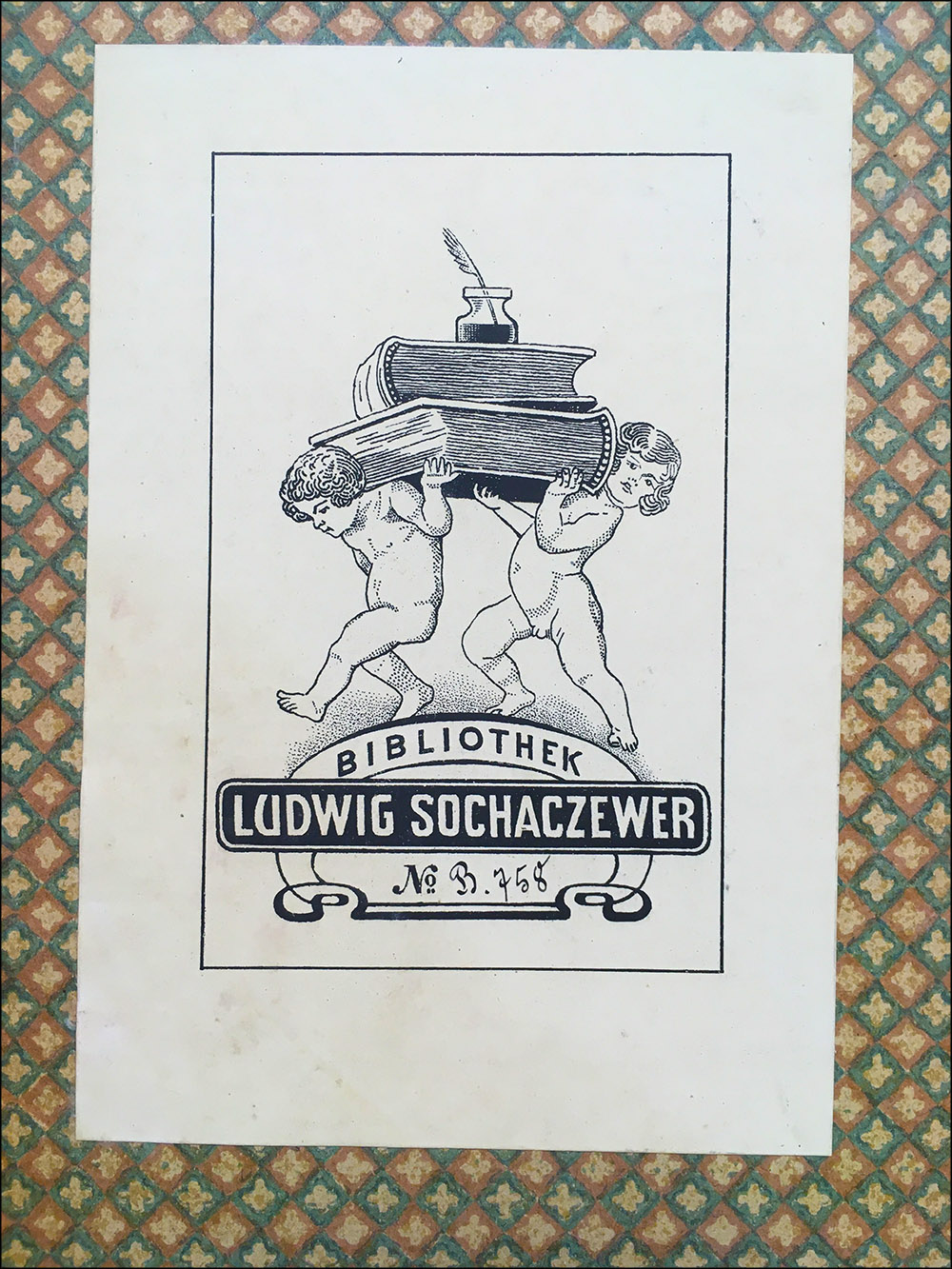 Abbildung 1: Exlibris Ludwig Sochaczewer in Lily Braun: Memoiren einer Sozialistin