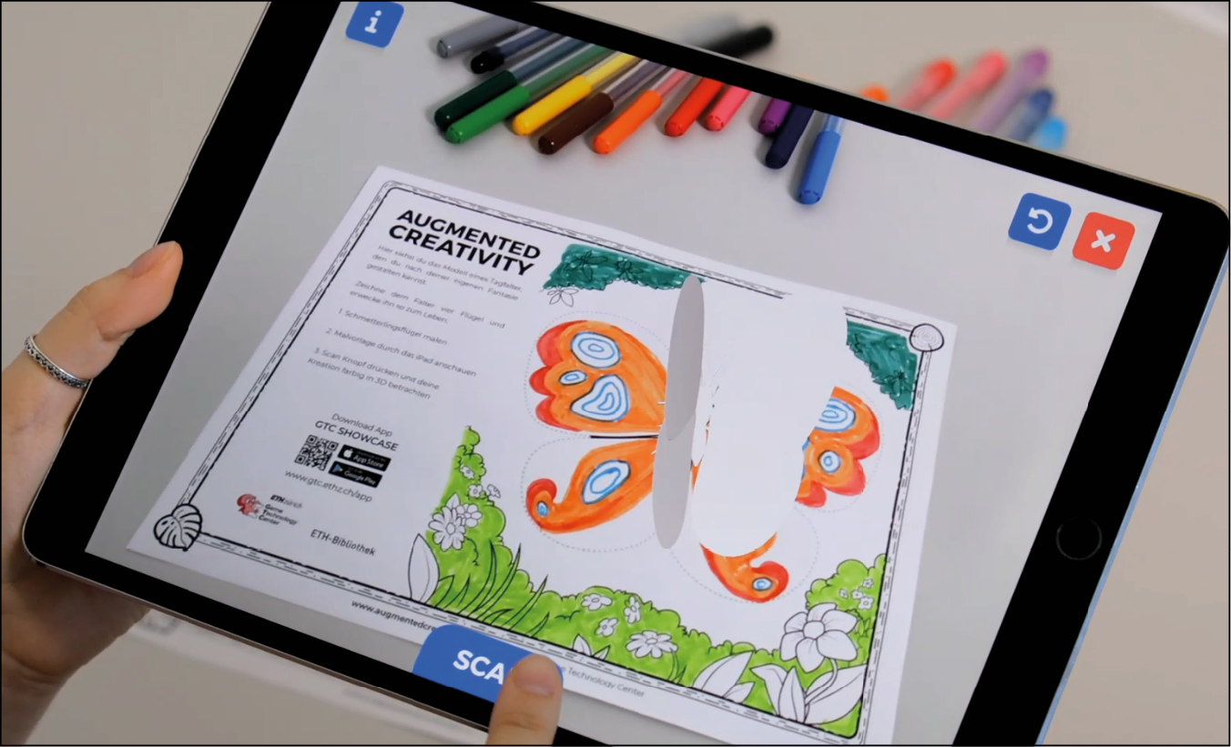 Abb. 2: AR-Malbuch-App des GTC