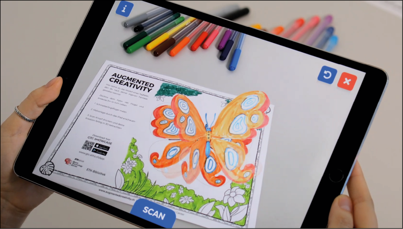Abb. 3: AR-Malbuch-App des GTC