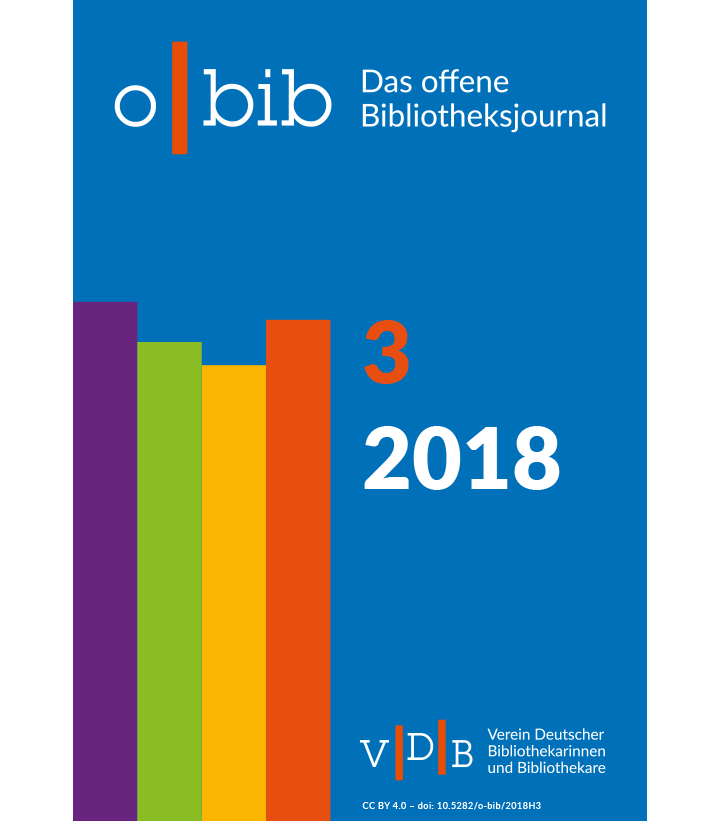 o-bib. Das offene Bibliotheksjournal, Ausgabe 3/2018